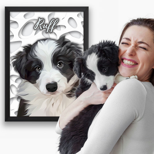 Pop Art Pets Single Pet Portraits 2 Print Sizes + Frame Options
