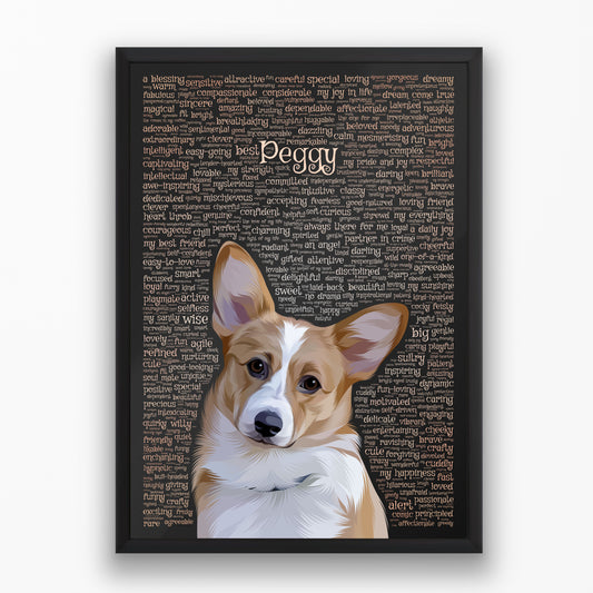 More Than Words Single Pet Portraits 2 Sizes Available A3 & A2